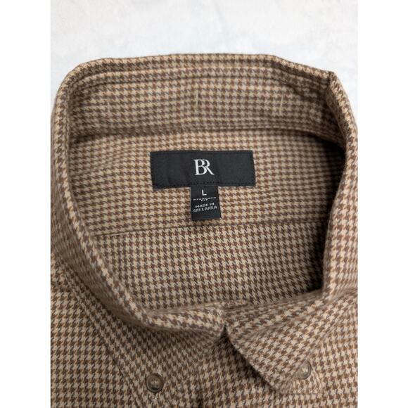 Banana Republic BR Mens Long Sleeve Button Down Shirt - Large Brown Pattern - Picture 4 of 8